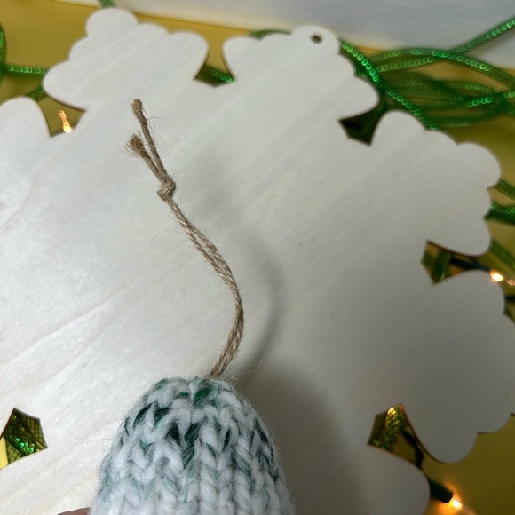 Handmade Gnome ornament.  
One-of-a-kind. - Picture 6 of 6